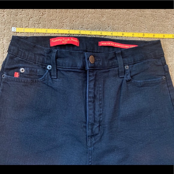 NYDJ black tummy tuck jeans flare leg size 8 - Picture 5 of 8